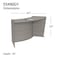 Linea Italia ADA Reception Desk, Wheelchair, Kids, 55 inW x 71 inD x 30 inH, Cherry 55490GY - alternate 6